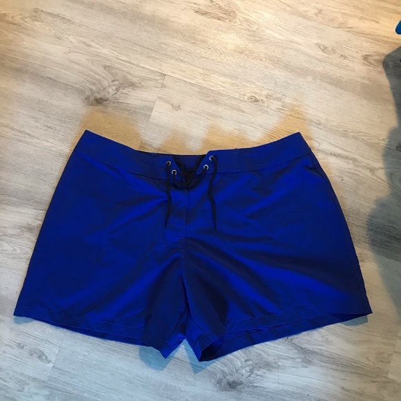 Kechika Vintage Royal Blue Swim Shorts Size 18 - Picture 1 of 3